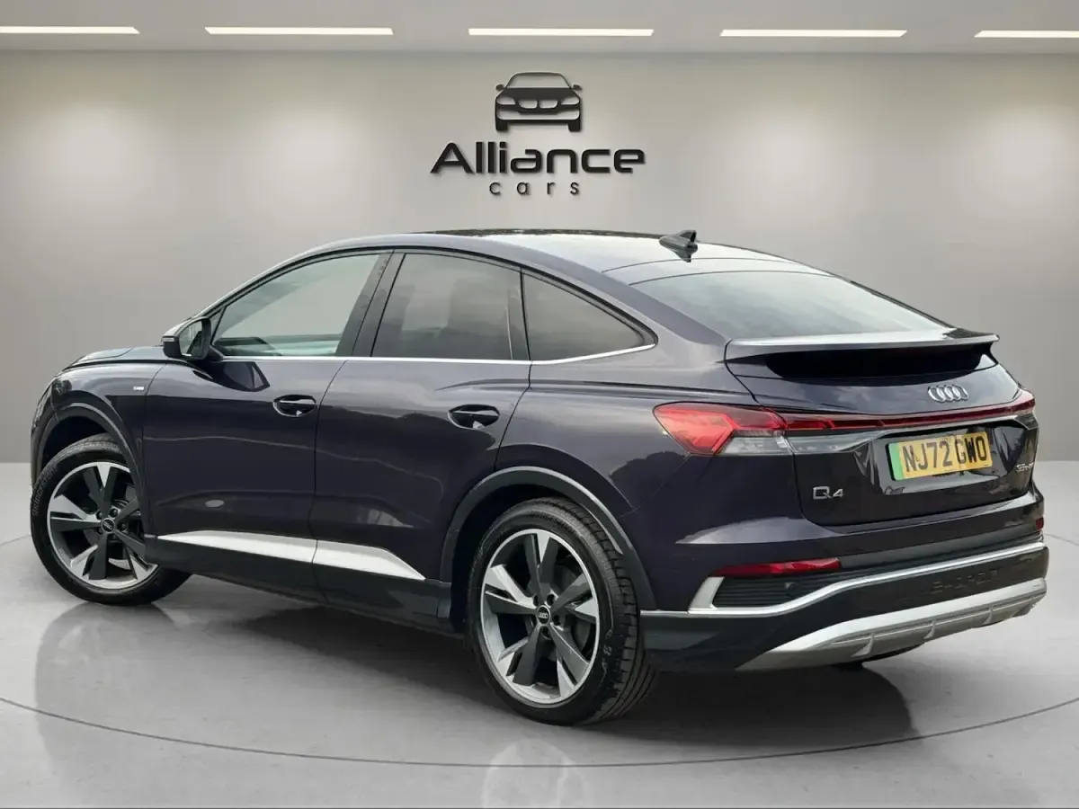 Used Audi Q4 Sportback e-tron S-Line 125 kW (170 HP) 2022 Purple SUV