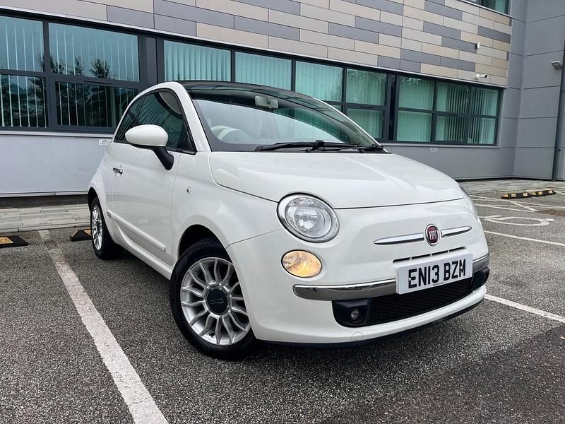 Used Fiat 500 Lounge 69 HP (50 kW) 2013 White Cabriolet