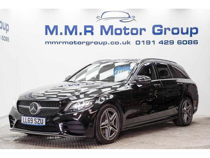 Used Mercedes C220 AMG line 2019 Black Estate