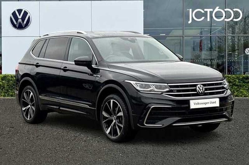 Black Used 2024 VW Tiguan Allspace R-line SUV | £31,282 (Fair price) - Image 1/4