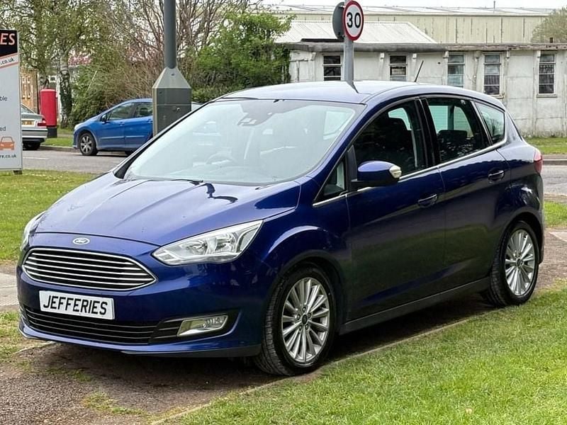 Begagnad Ford C-MAX Titanium 125 HK (91 kW) 2018 Blå Minibuss