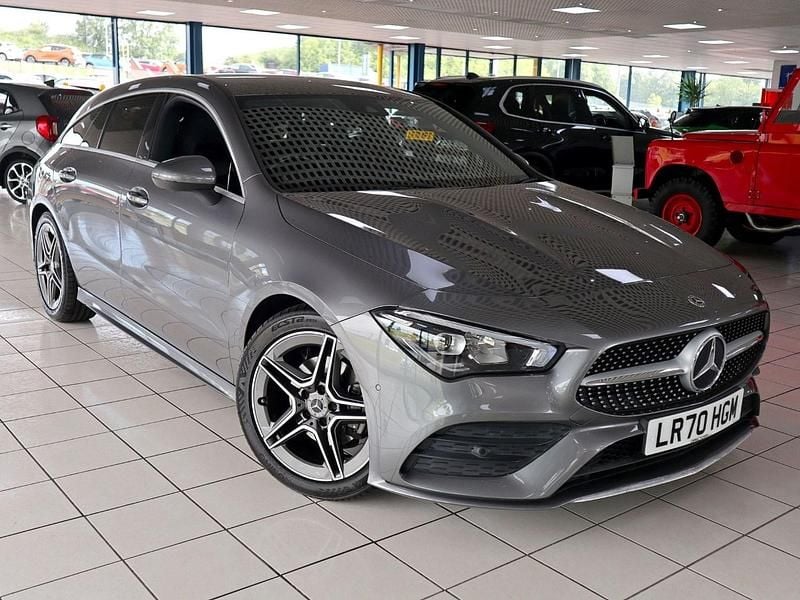 Mountain grey Used 2020 Mercedes CLA180 Shooting Brake AMG line Estate | £18,789 (Fair price) - Image 1/4