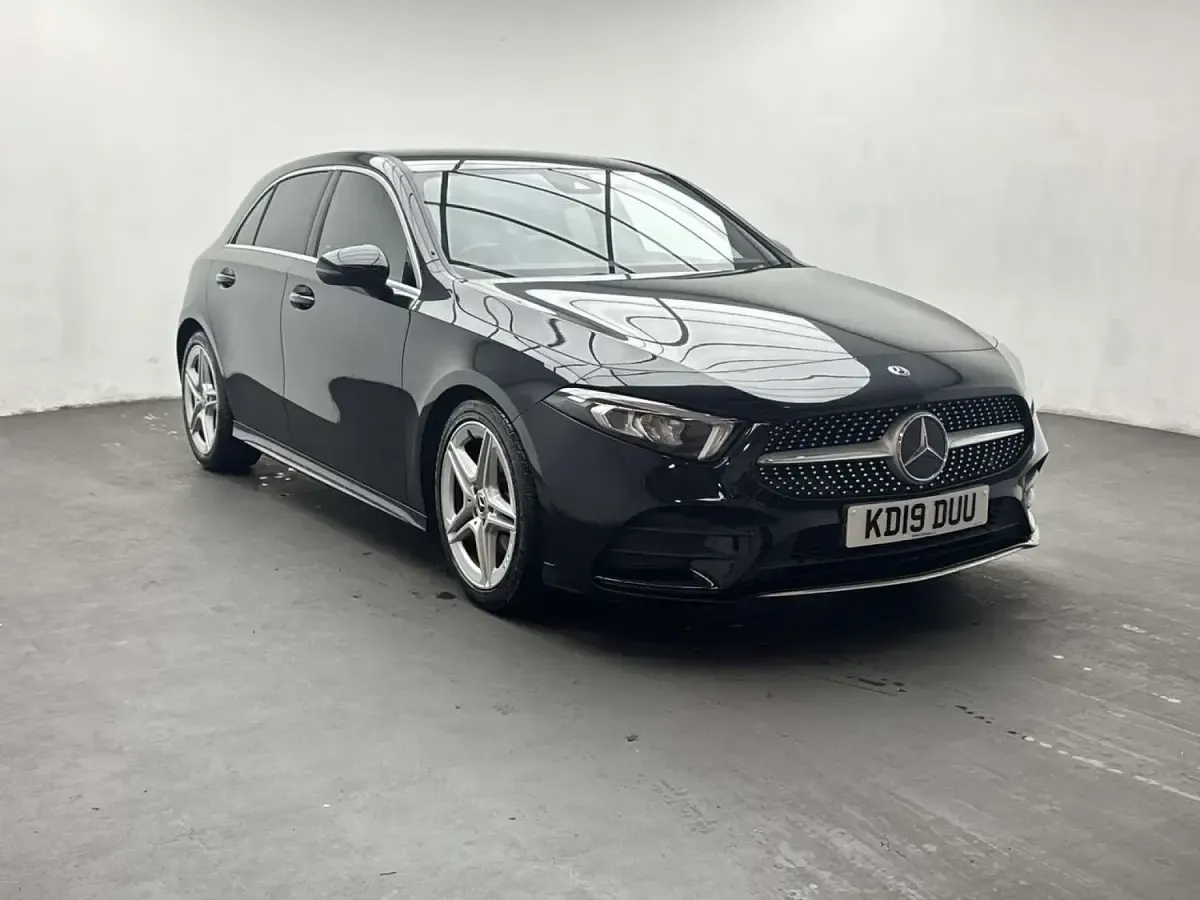 Used Mercedes A200 AMG line 2019 Black Hatchback
