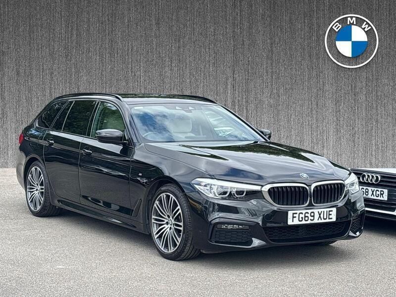 Black Used 2019 BMW 520 M Sport Estate | £23,669 (Fair price) - Image 1/4