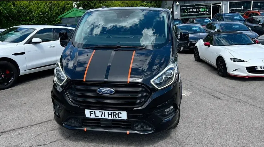 Used Ford Transit Custom Sport 185 HP (136 kW) 2021 Black Van