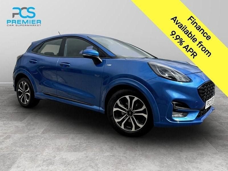 Desert island blue (exclusive paint) Used 2022 Ford Puma ST-Line SUV | £10,195 - Image 1/3