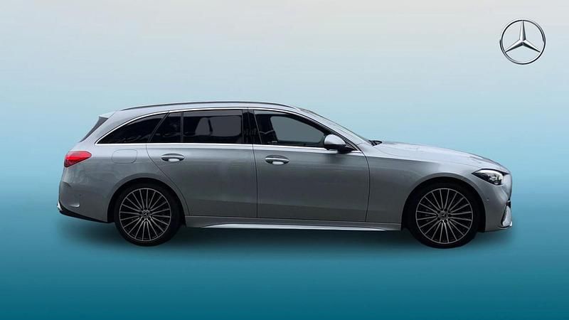 Used Mercedes C300 AMG line 2024 Metallic paint hightech silver Estate