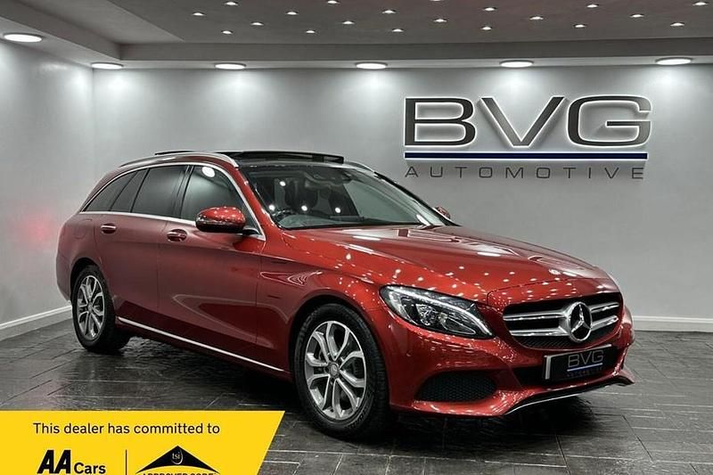 Red Used 2015 Mercedes C300 Premium Plus Estate | £11,494 (Fair price) - Image 1/1