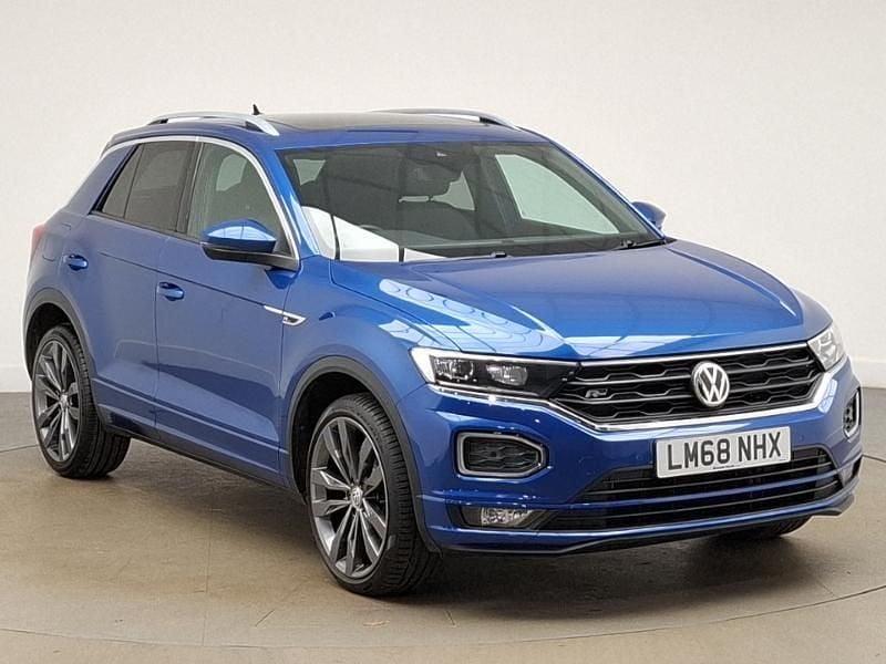 Used VW T-Roc R-line 150 HP (110 kW) 2018 Blue SUV