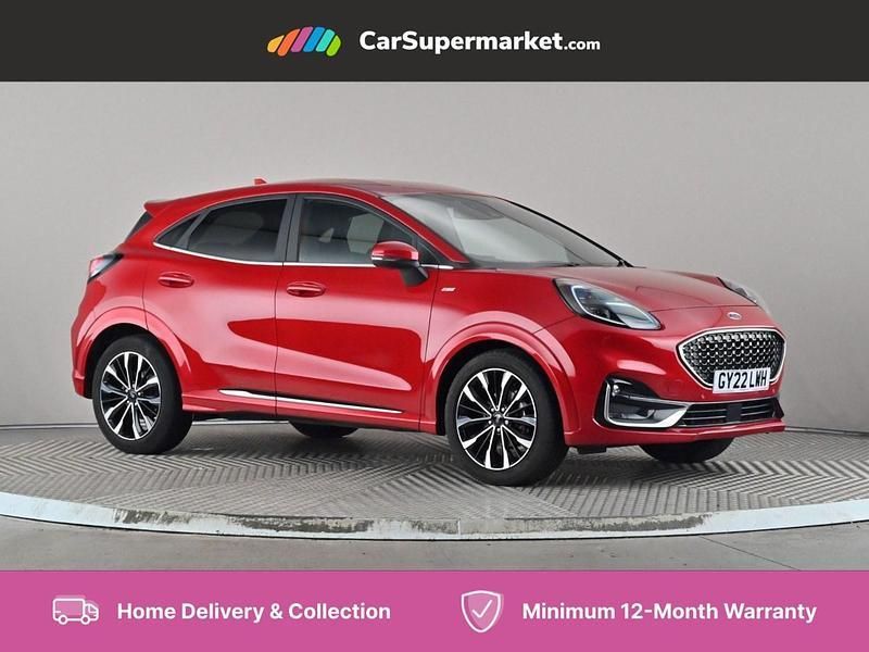 Red Used 2022 Ford Puma ST-Line Hatchback | £18,497 (Fair price) - Image 1/4