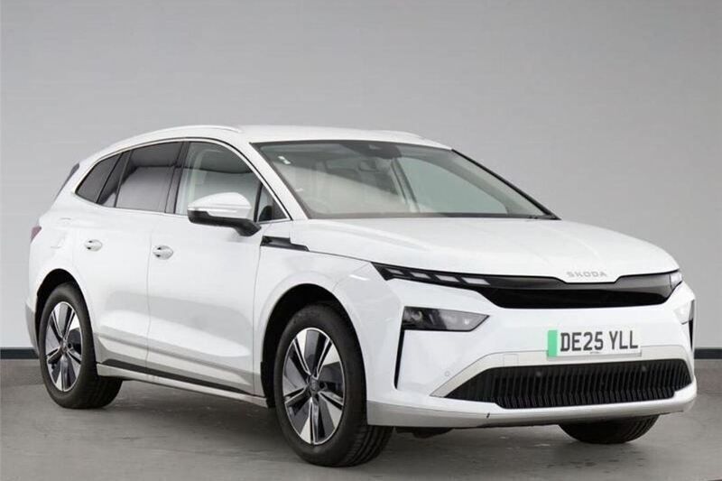 White New 2025 Skoda Enyaq iV SUV | £35,995 (A bit pricey) - Image 1/4