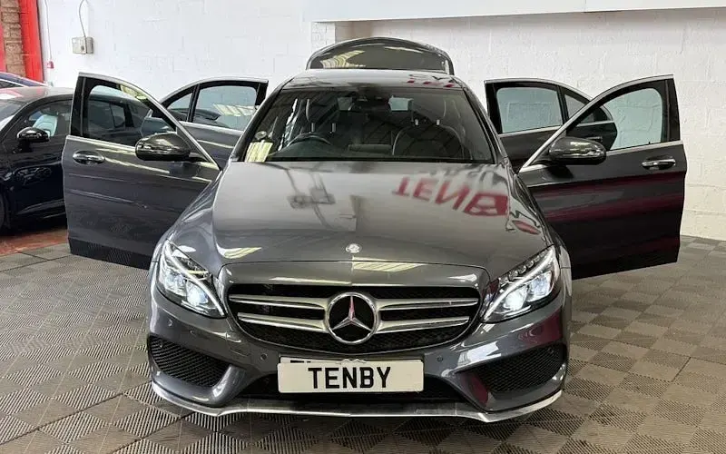 Used Mercedes C220 AMG line 170 HP (125 kW) 2016 Grey Sedan