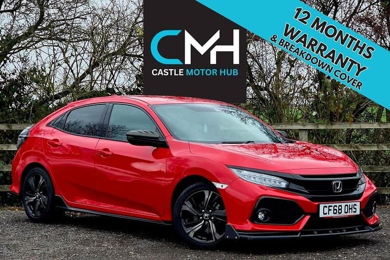 Red Used 2018 Honda Civic Sport Hatchback | £14,495 (Good price) - Image 1/4