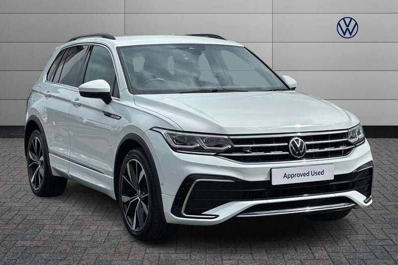 White Used 2021 VW Tiguan R-line SUV | £27,950 (Fair price) - Image 1/4