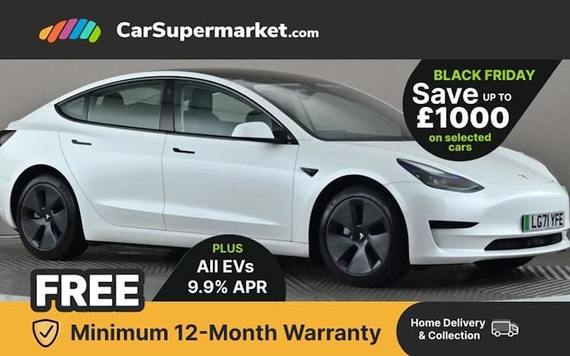 White Used 2021 Tesla Model 3 Standard Range Sedan | £20,797 (Fair price) - Image 1/3