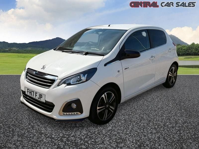 White Used 2017 Peugeot 108 GT-line Hatchback | £5,395 (Fair price) - Image 1/4
