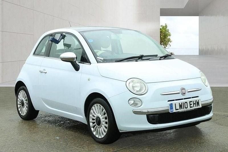Used Fiat 500 Lounge 69 HP (50 kW) 2010 Blue Hatchback