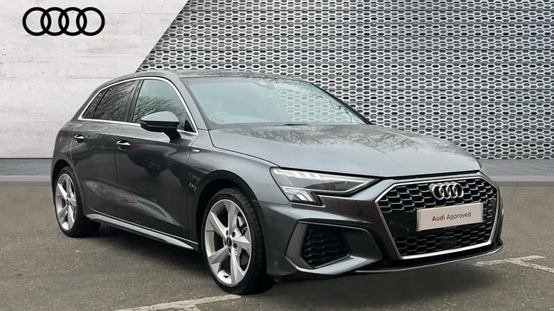 Used Audi A3 S-Line 150 HP (110 kW) 2023 Grey Sedan