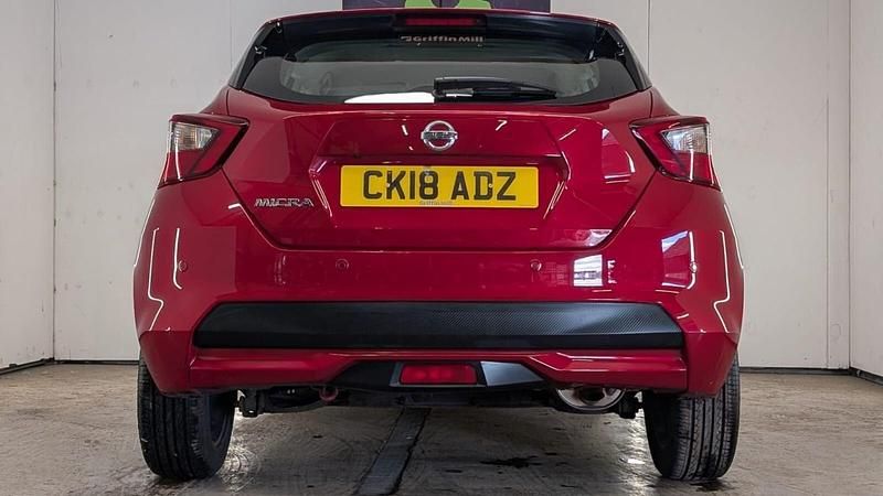 Used Nissan Micra Acenta 90 HP (66 kW) 2018 Red Hatchback