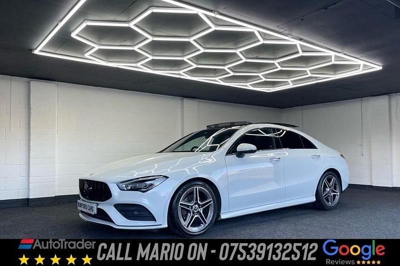 Used Mercedes CLA180 AMG line 136 HP (100 kW) 2021 White Sedan
