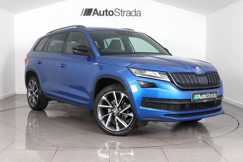 Used Skoda Kodiaq SportLine 150 HP (110 kW) 2021 Blue SUV