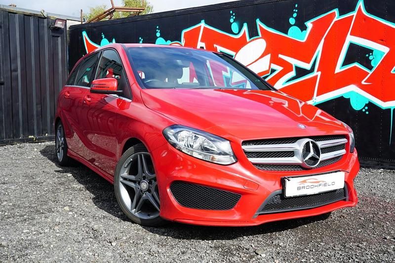 Used Mercedes B180 AMG line 109 HP (80 kW) 2015 Red MPV