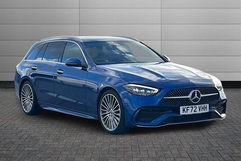 Used Mercedes C200 AMG Line Premium 204 HP (150 kW) 2023 Spectral blue Estate