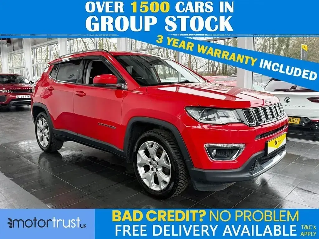 Begagnad Jeep Compass Limited 140 HK (102 kW) 2019 Röd SUV
