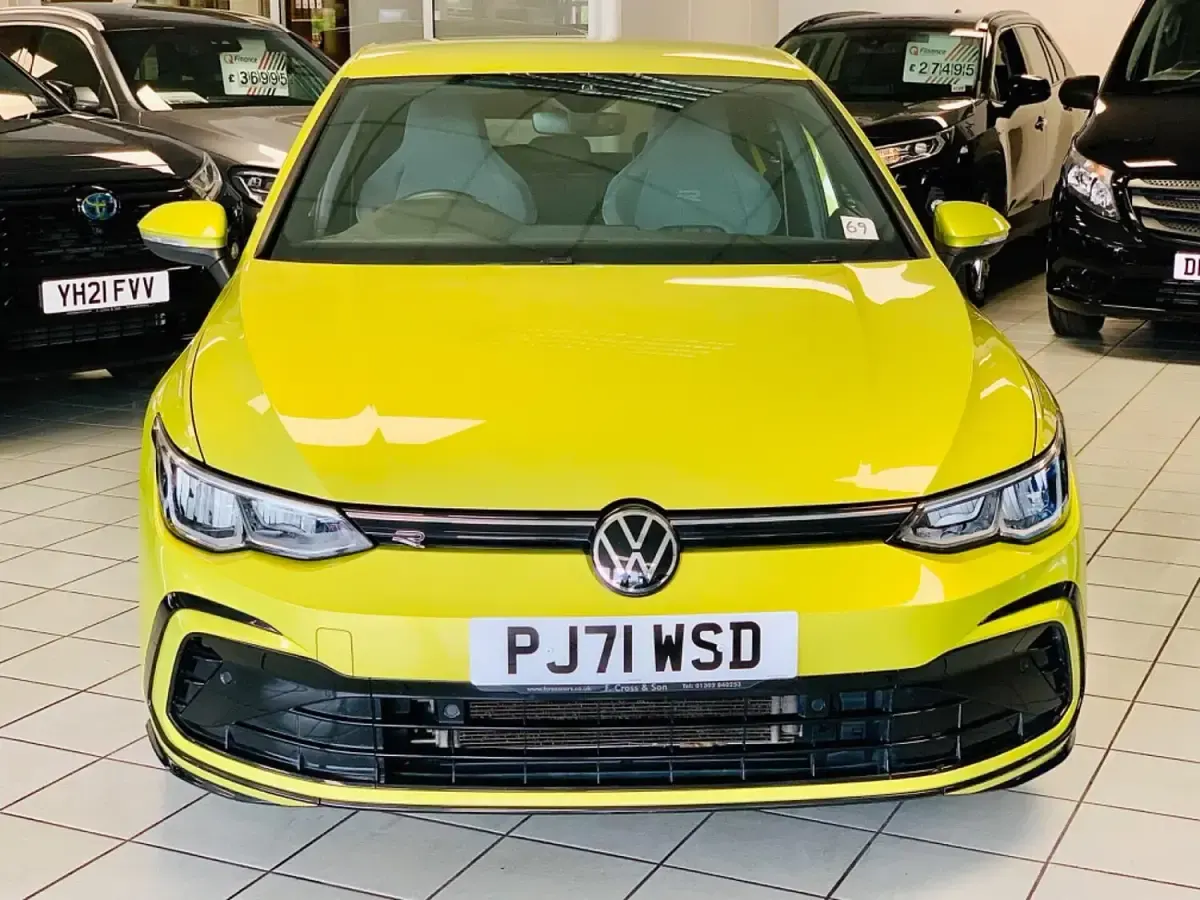 Used VW Golf VIII R-line 2022 Yellow Hatchback