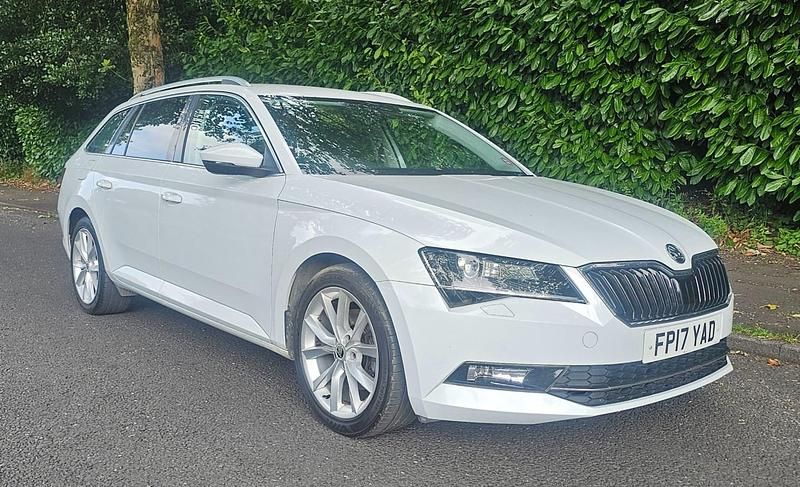 White Used 2017 Skoda Superb SE L Executive Estate | £4,895 - Image 1/4