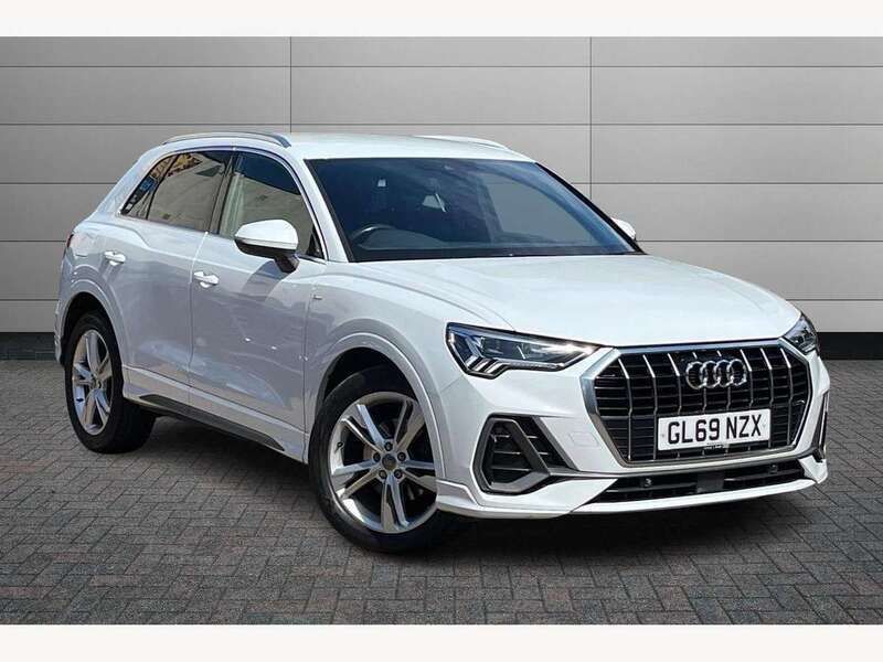 Glacier white Used 2019 Audi Q3 S-Line SUV | £20,650 (Fair price) - Image 1/4