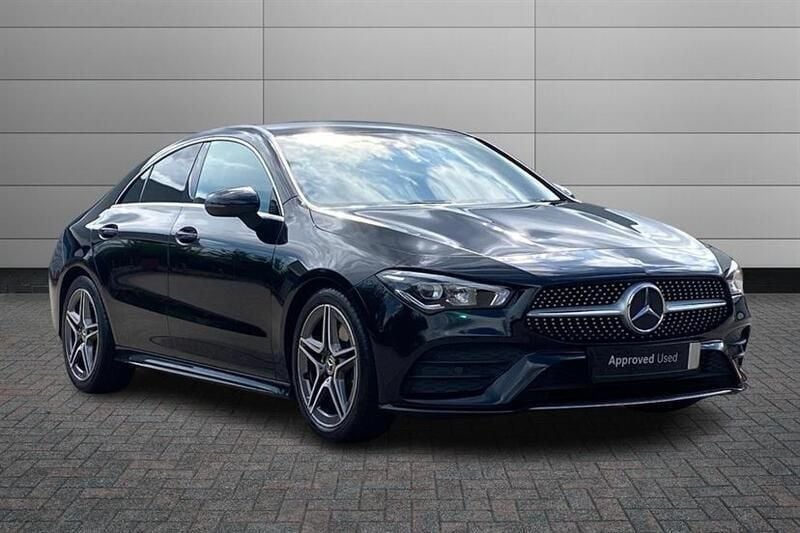Cosmos black Used 2019 Mercedes CLA200 AMG line Sedan | £19,390 (Fair price) - Image 1/4