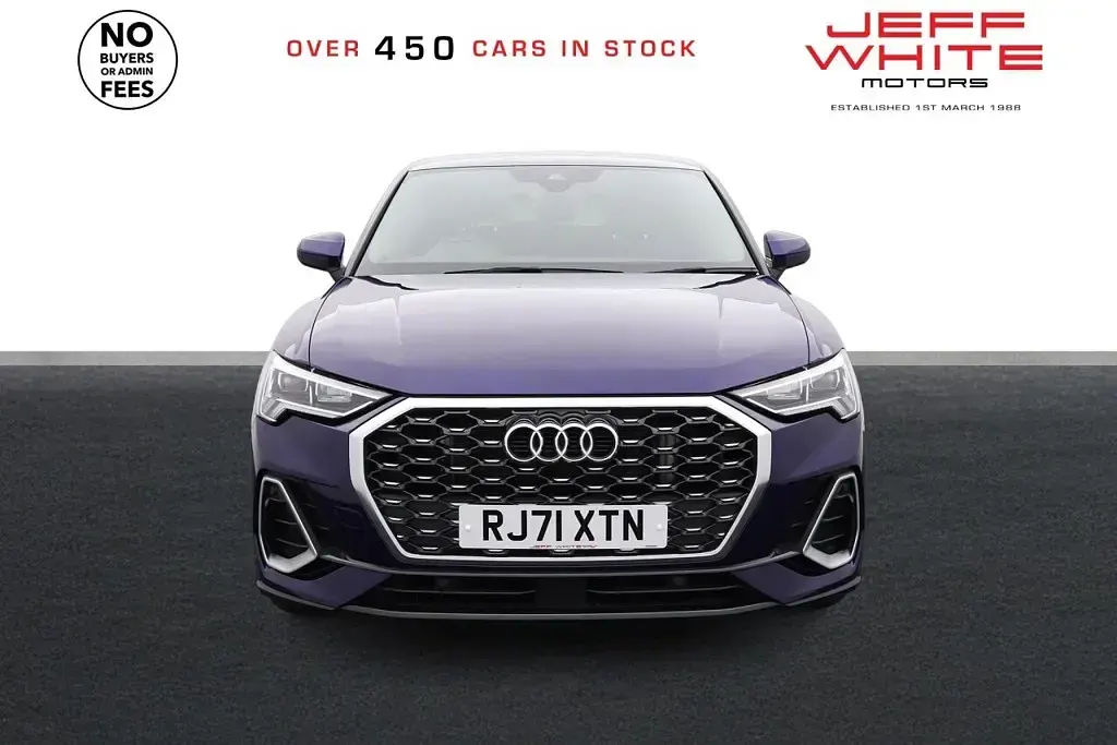 Used Audi Q3 Sportback S-Line 242 HP (177 kW) 2022 Navarra blue SUV