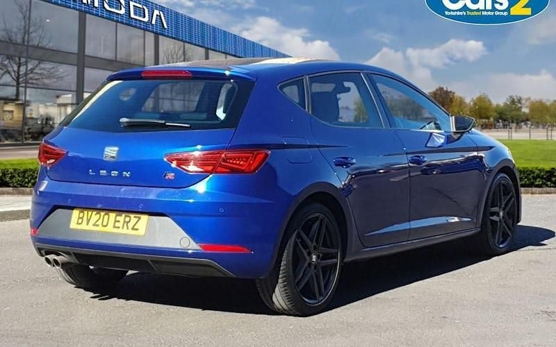 Used Seat Leon Black Edition 150 HP (110 kW) 2020 Blue Hatchback