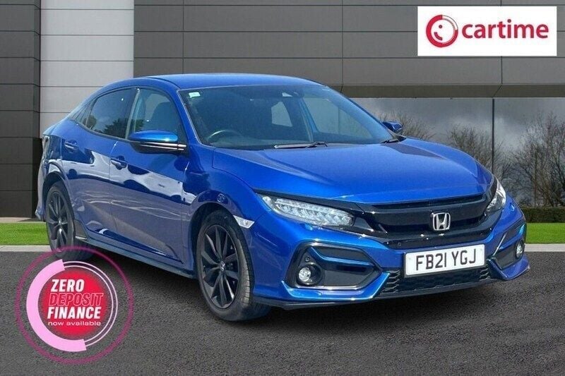 Blue Used 2021 Honda Civic Sport Hatchback | £16,990 (Fair price) - Image 1/3