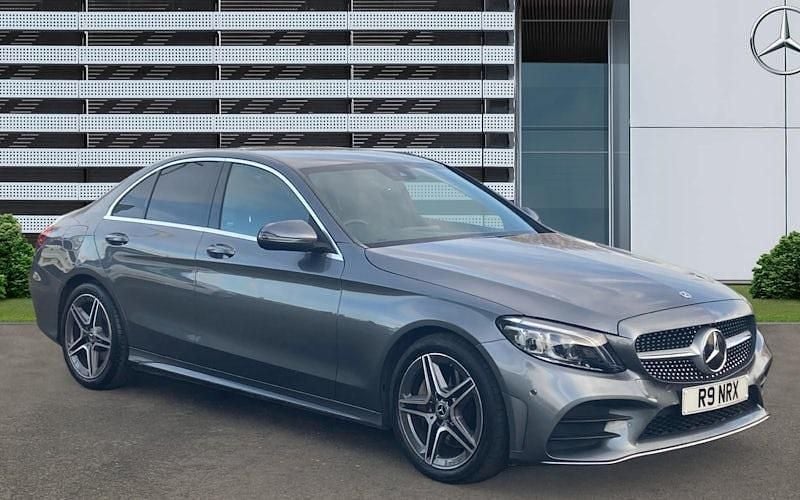 Grey Used 2019 Mercedes C300 AMG line Sedan | £21,778 (Fair price) - Image 1/4