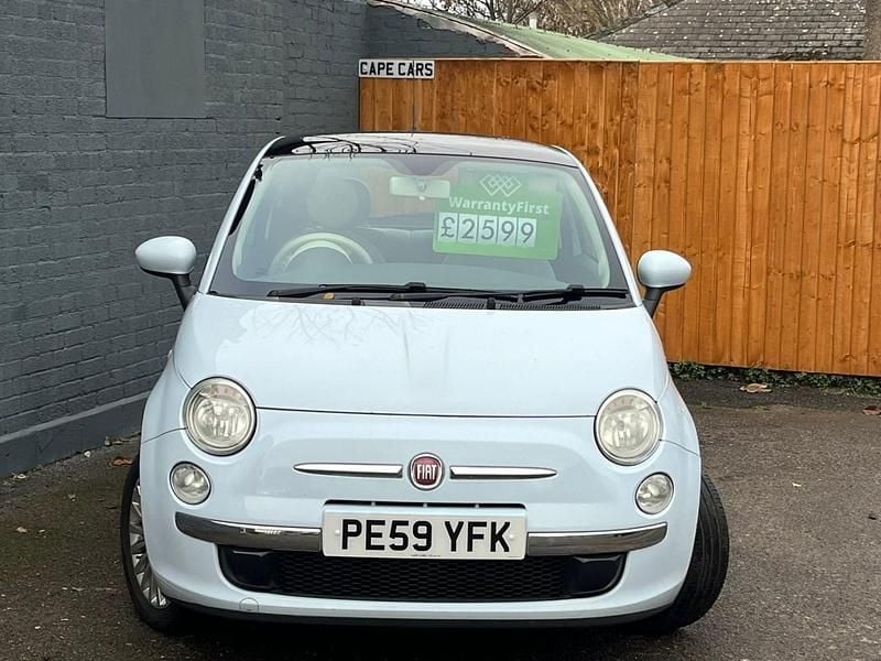 Used Fiat 500 Lounge 69 HP (50 kW) 2009 Blue Hatchback