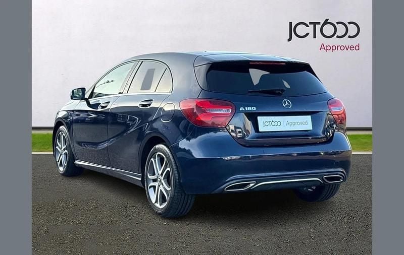Used Mercedes A180 Sport Edition 121 HP (88 kW) 2018 Blue Hatchback