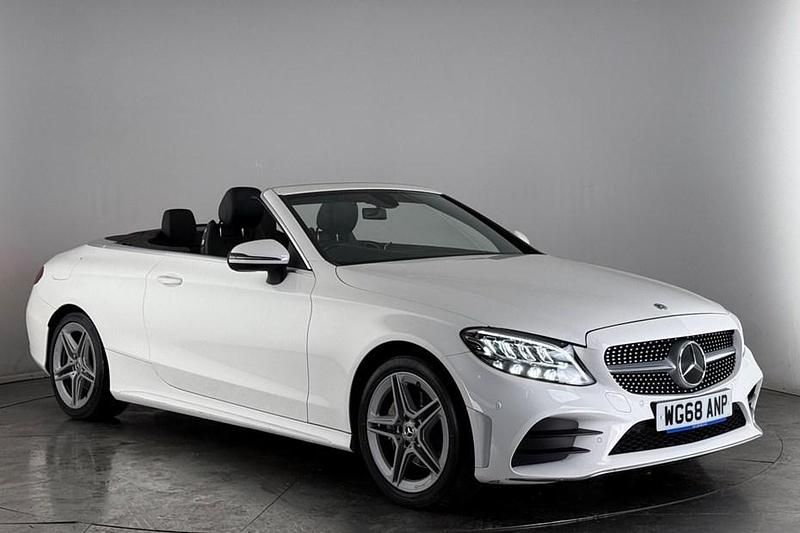 White Used 2018 Mercedes C200 AMG line Cabriolet | £18,050 (Good price) - Image 1/1