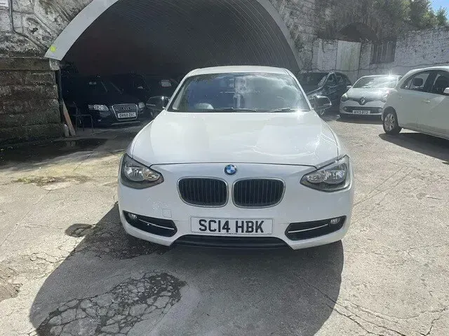 Used BMW 116 Sport Line 136 HP (100 kW) 2014 White Hatchback