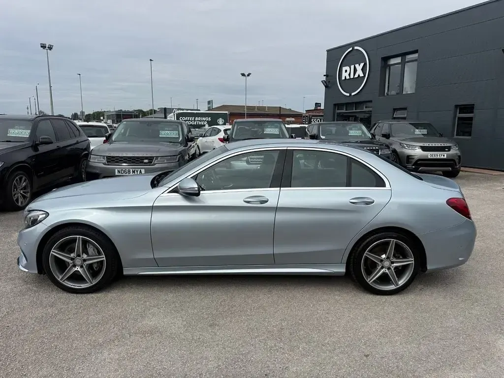Used Mercedes C220 AMG line 2018 Silver Sedan