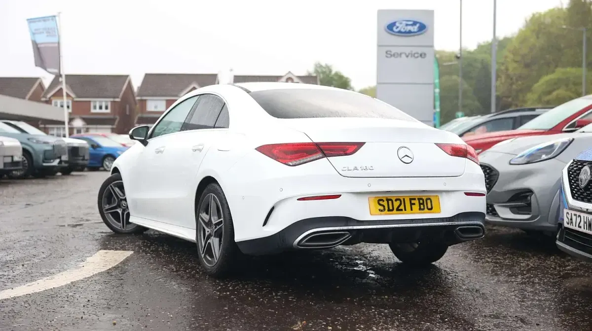 Used Mercedes CLA180 AMG Line Premium Plus 2021 White Sedan