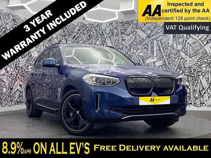 Blue Used 2021 BMW iX3 Shadowline SUV | £20,417 (Fair price) - Image 1/2