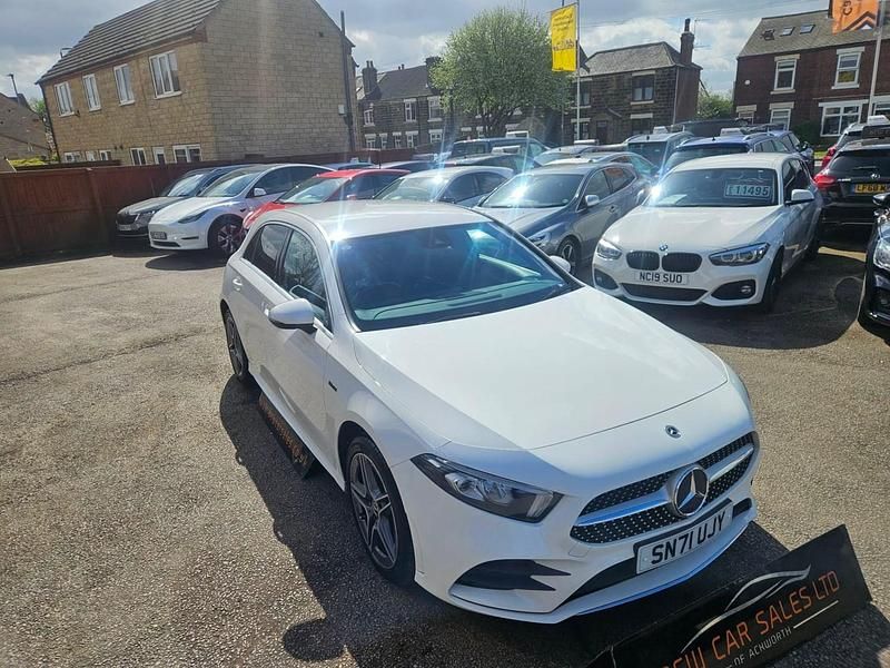 Used Mercedes A250 AMG line 218 HP (160 kW) 2021 White Hatchback