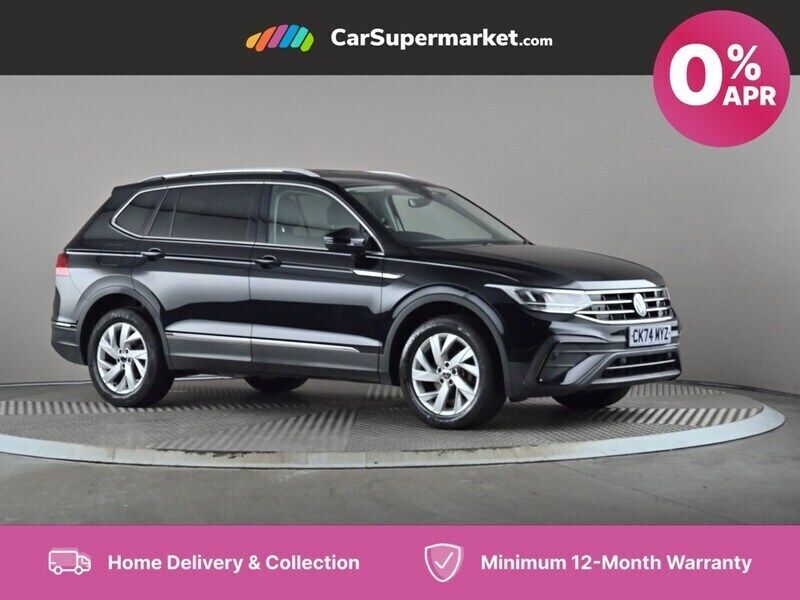 Black Used 2024 VW Tiguan Allspace Life SUV | £35,697 - Image 1/4