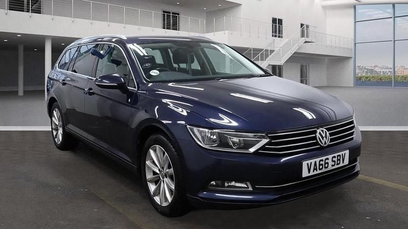 Blue Used 2017 VW Passat Business Estate | £7,495 (Good price) - Image 1/4