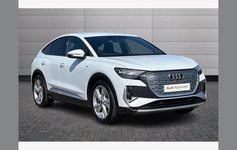 White Used 2025 Audi Q4 Sportback e-tron S-Line SUV | £37,595 (Good price) - Image 1/4