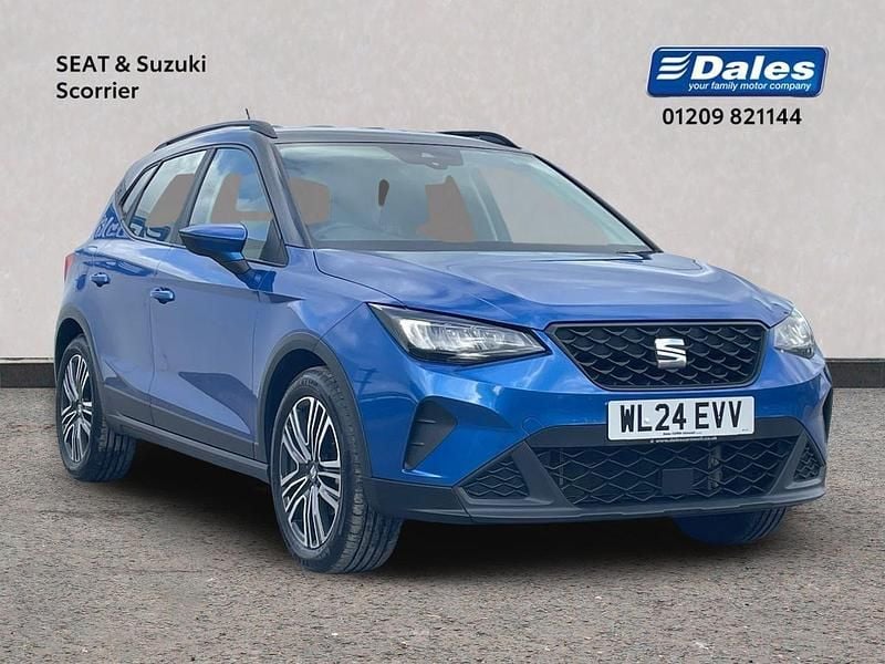 Saphire blue with grey roof Used 2024 Seat Arona SE Technology SUV | £16,500 (A bit pricey) - Image 1/4