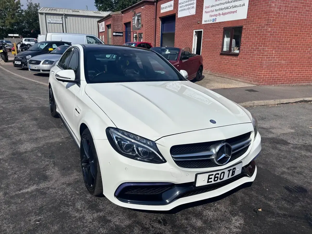 Used Mercedes C63S AMG Premium 2016 White Sedan