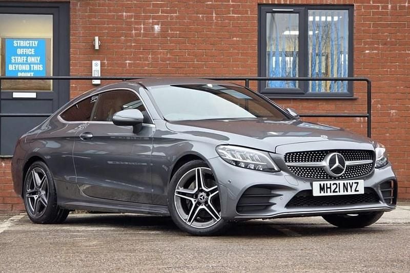 Grey Used 2021 Mercedes C220 AMG line Coupe | £21,990 (Fair price) - Image 1/1